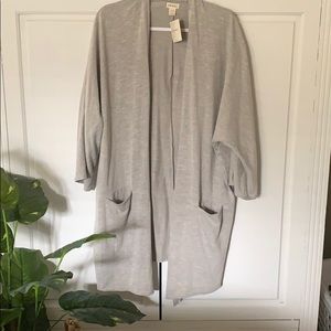 Donni Ribbed Plus Size Sweater Coat NWT
